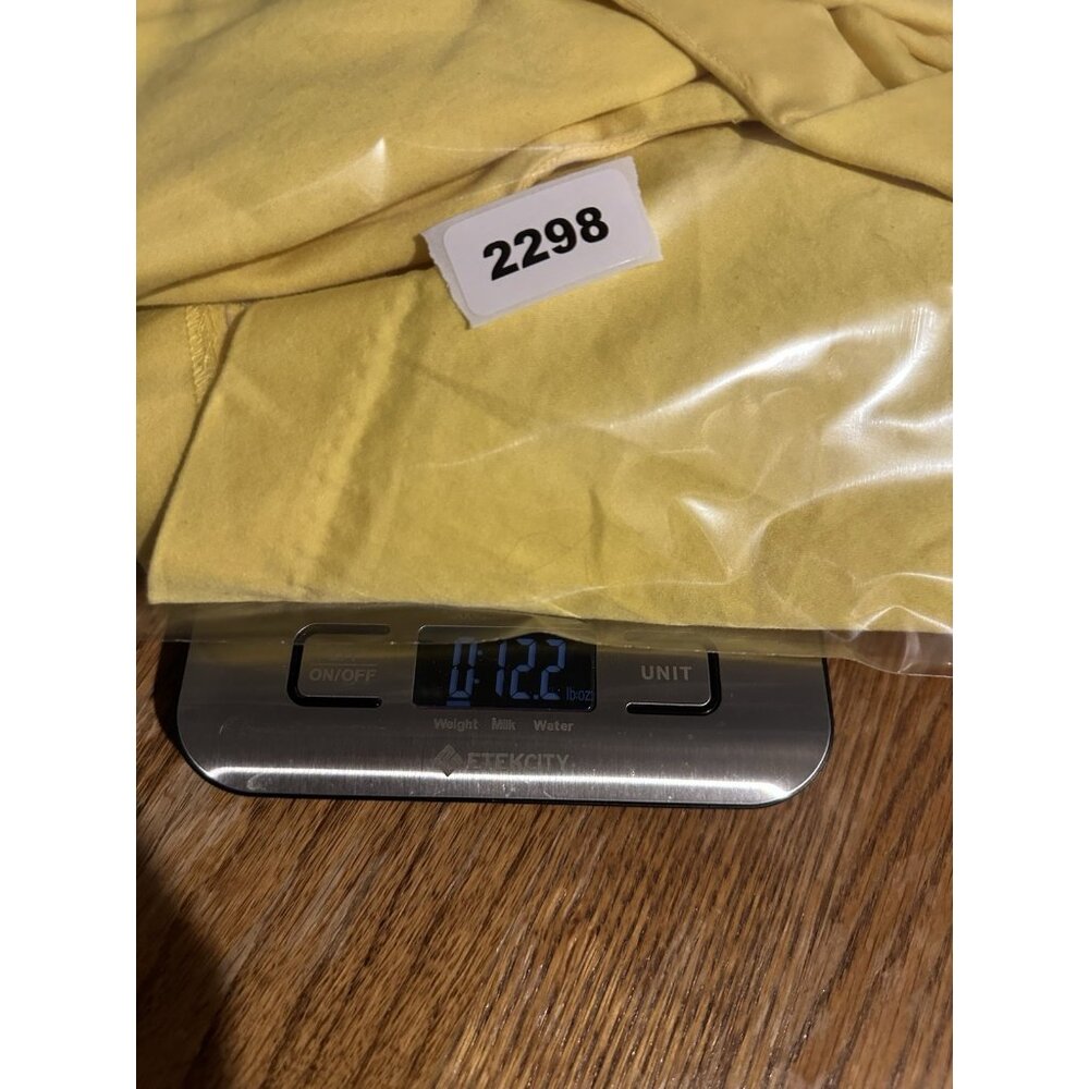 A Byer Dress Womens Size 3 Yellow Tennis Style Belt Ties in Back Midi - Picture 11 of 11